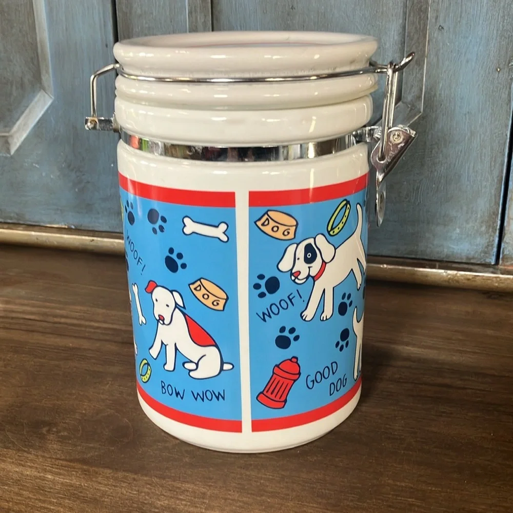 Pawprints Riviera Van Beers Pet Treats Canister